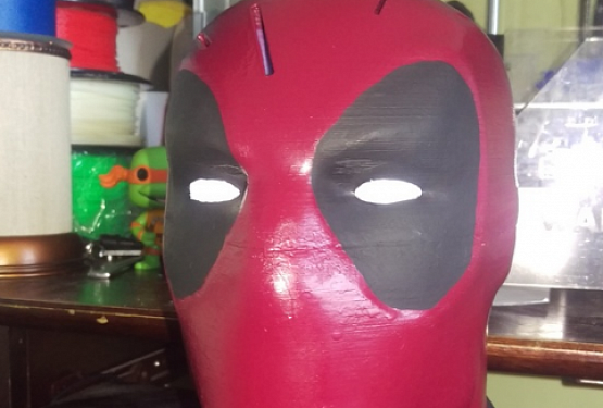 картинка Подставка для ножей, Голова Deadpool (Дэдпул)