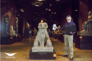Сканирование экспонатов в Египетском музее в Турине