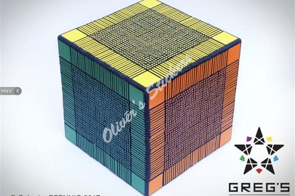 Во Франции создали 3D-печатный кубик Рубика, состоящий из 6153 частей