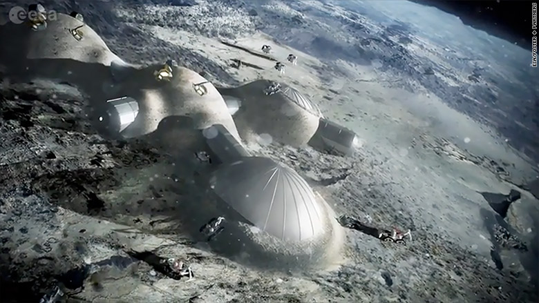 Как могло бы выглядеть будущее поселение на Луне
