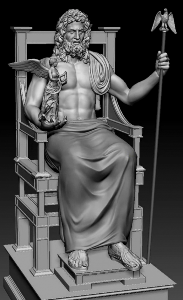 3Д-статуя Зевса