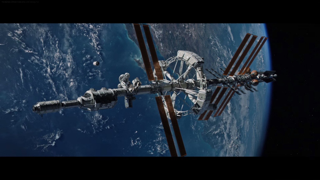 Кадр из фильма "Марсианин", космический корабль