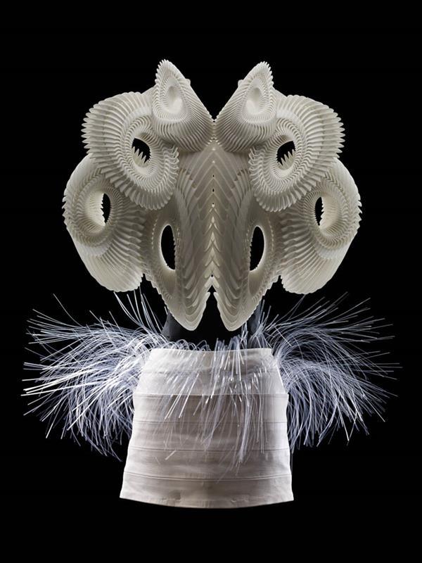 Платье дизайнера Iris van Herpen, напечатанное на 3D-принтере