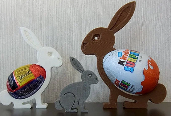 картинка Пасхальный заяц - держатель для Kinder яйца
