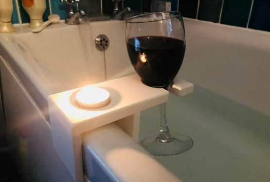 картинка Держатель для бокала вина на ванну