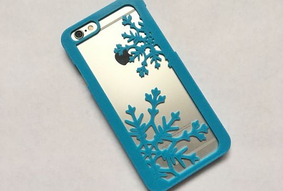 картинка Чехол для iPhone 6/6s со снежинками