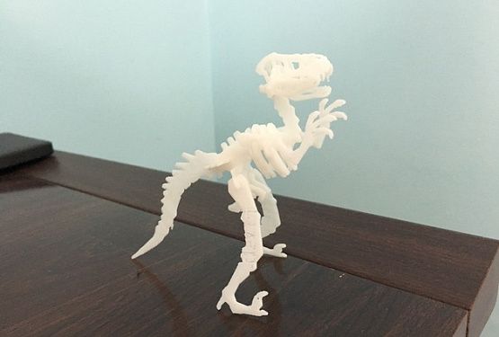картинка 3d пазл динозавр раптор