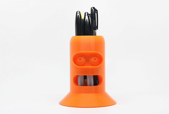 картинка Подставка под карандаши и ручки в форме робота Бендера