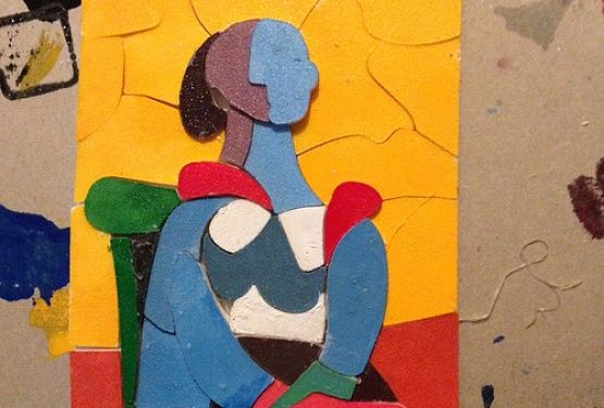 картинка Пазл "Женщина в кресле на желтом фоне" Пикассо