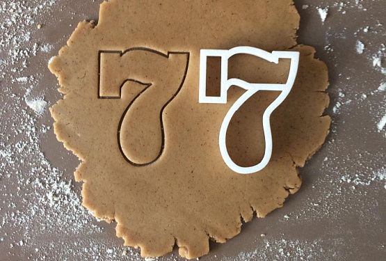 картинка Цифра 7 форма для пряников