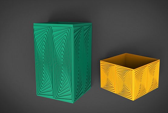 картинка Коробка с 3д геометрическим орнаментом