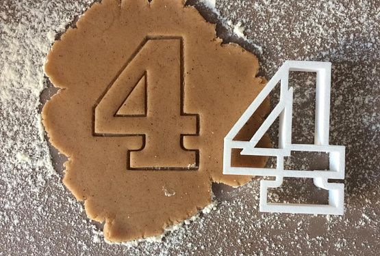 картинка Цифра 4 форма для пряников
