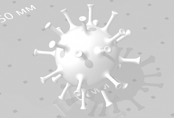 картинка Молекула коронавируса Covid 19