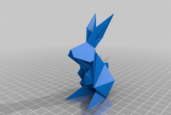 картинка Зайчик-"оригами"